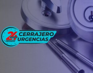 Cerrojo de seguridad con el logo de Cerrajería Urgencias. Ideal para proteger tu hogar con una instalación profesional en Santiago de Chile.